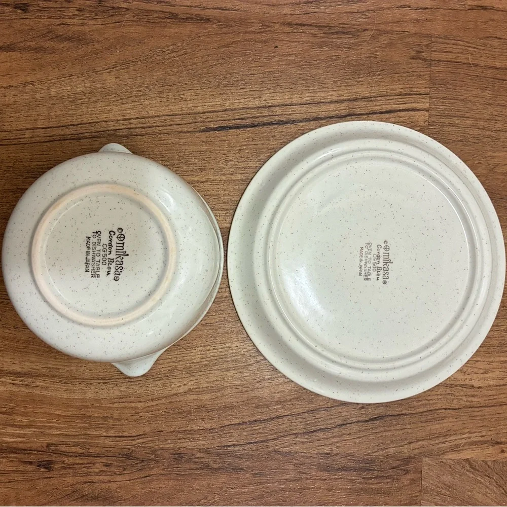 Mikasa CordonBleu CG500 Double Spout Cream Soup Bowl/UnderplateReplacement Japan